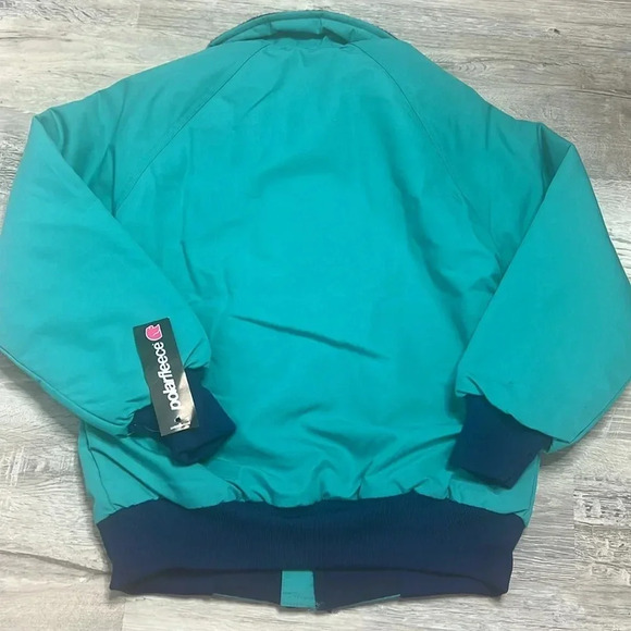 Sportsmaster Polarfleece Womens Jacket Coat Size S Blue Teal Vintage NWT - Picture 5 of 6